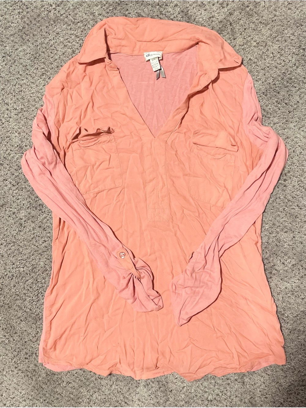Y2K Dynamite Terracotta Utility Popover Top Sz S/P